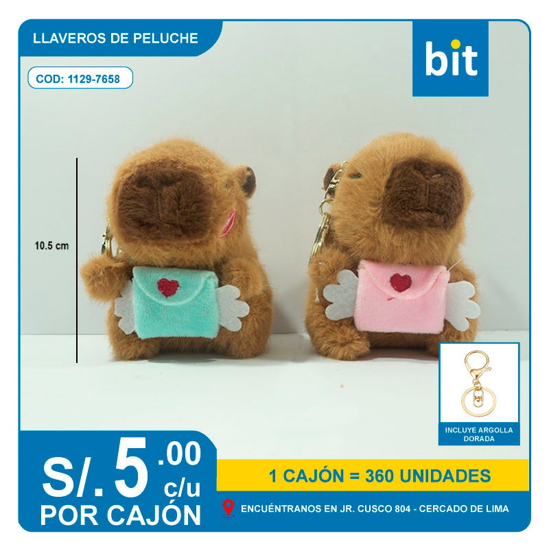 📦 110802 LLAVERO DE PELUCHE COD: 1129-7658-- CJN X 360 UNDS