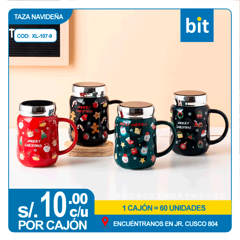 📦 TAZA NAVIDE?A COD: XL-107-9 -- CJN  60 UNDS