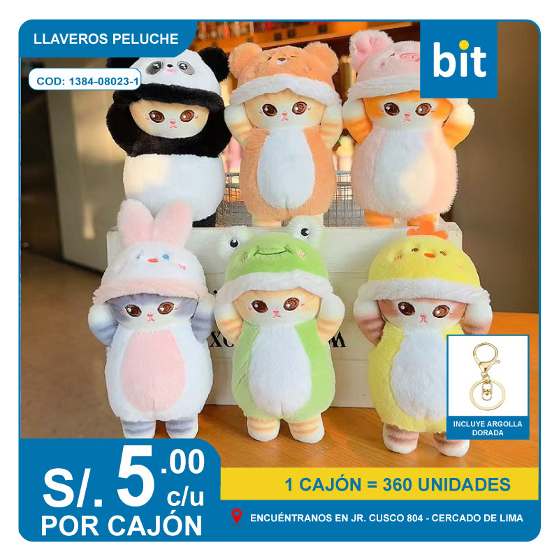 📦 LLAVERO DE PELUCHE COD:  1384-08023-1 -- CJN  360 UNDS