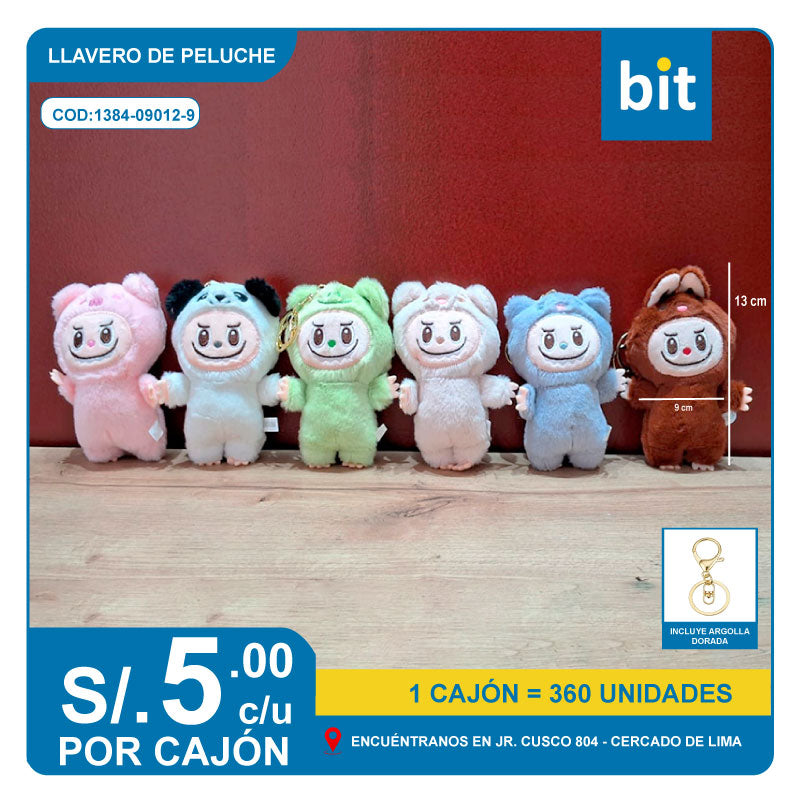 📦 C1-LLAVERO DE PELUCHE COD:  1384-09012-9 -- CJN 360 UNDS