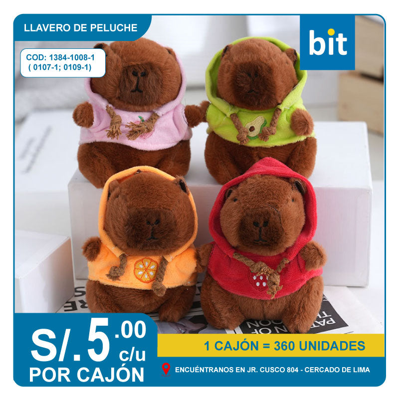 📦 LLAVERO DE PELUCHE COD: 1384-1008-1 ( 0107-1; 0109-1) -- CJN 360 UNDS