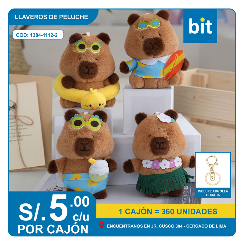 📦 LLAVERO DE PELUCHE COD: 1384-1112-2-- CJN 360 UNDS