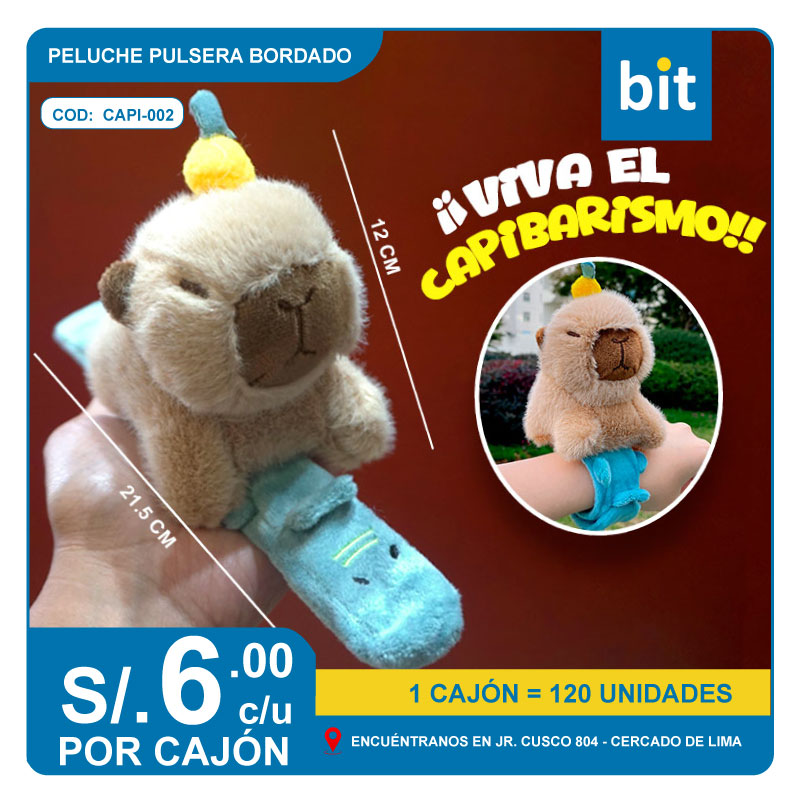 📦 1001 PELUCHE PULSERA BORDADO COD: CAPI-002 - CJN DE 120 UNDS