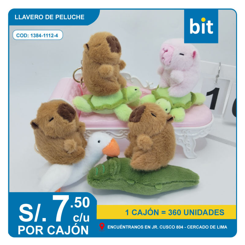 📦 LLAVERO DE PELUCHE COD: 1384-1112-4 -- CJN 360 UNDS