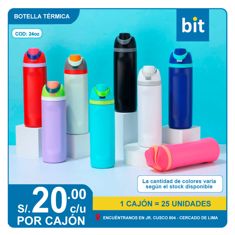 📦 BOTELLA TERMICA COD: 12407-3222-24oz -- CJN  25 UNDS