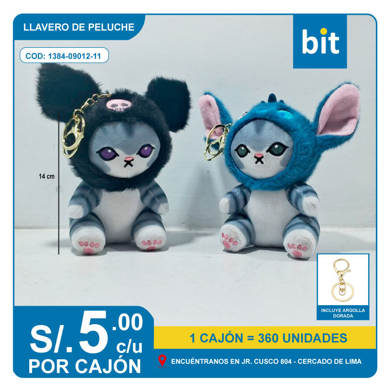 📦 C1-LLAVERO DE PELUCHE COD:  1384-09012-11 -- CJN 360 UNDS