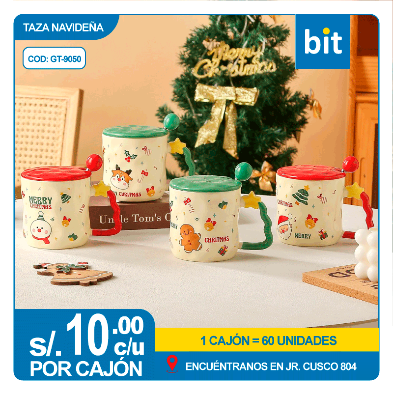 📦 TAZA NAVIDE?A COD: GT-9050 -- CJN  60 UNDS