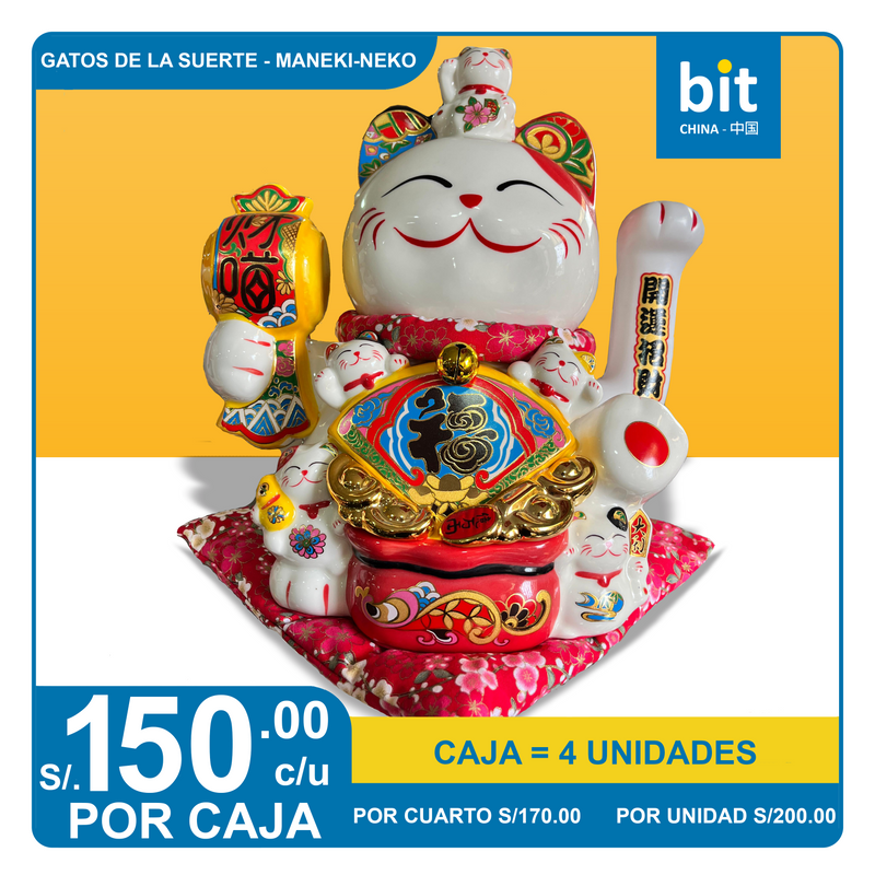 C02-GATO DE LA SUERTE - MANEKI-NEKO - GRANDE NO ALCANCIA 22100 1