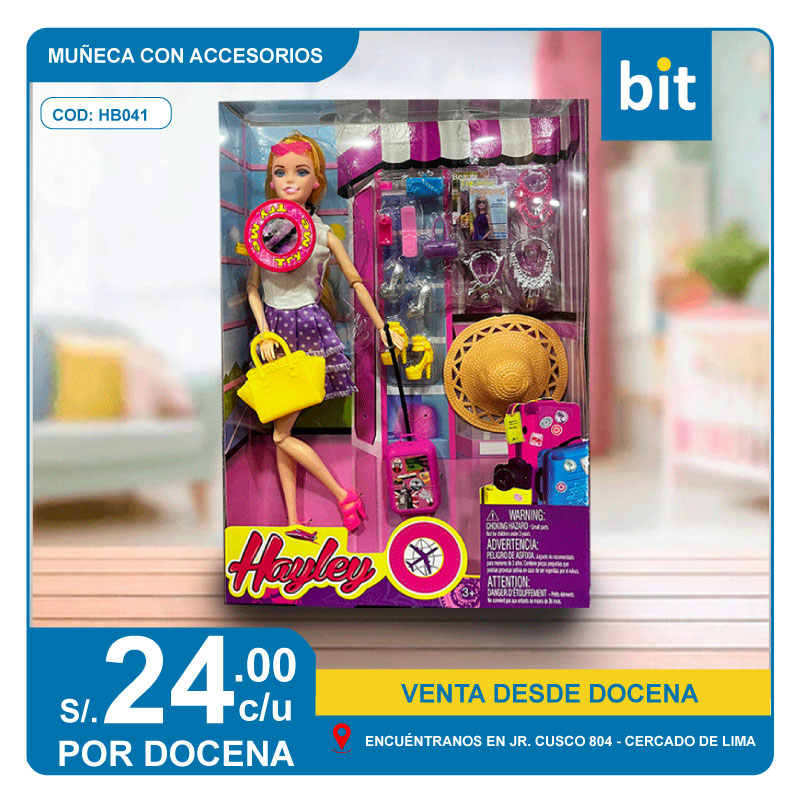 C02-MUÑECA CON ACCESORIOS  - HB041