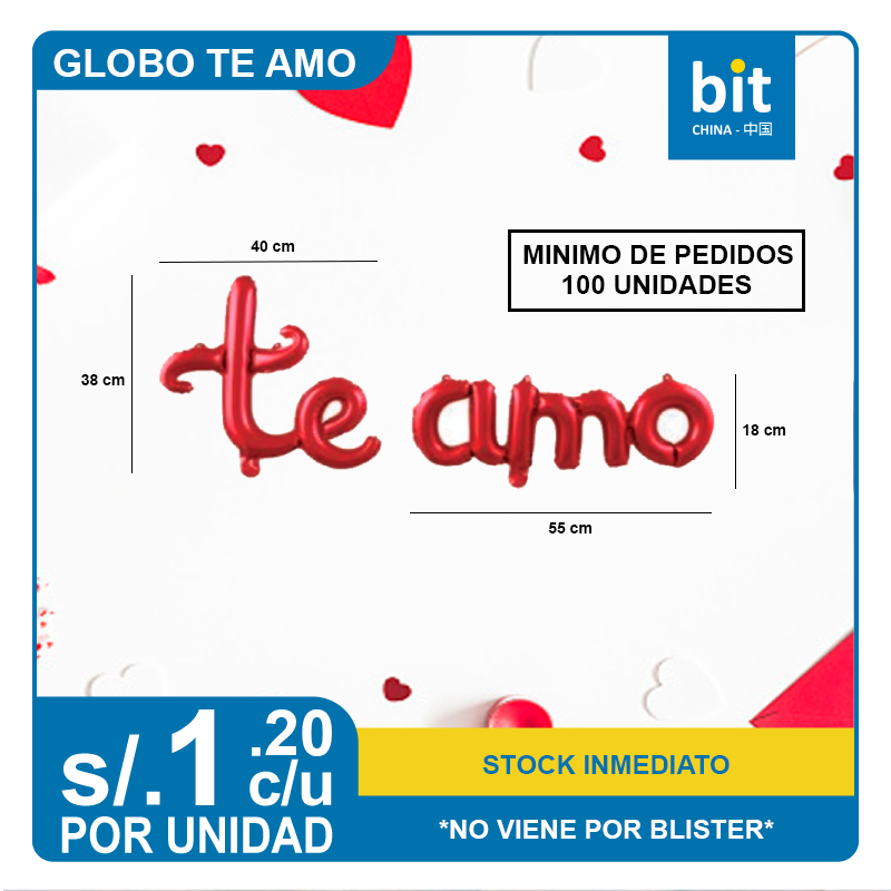 C02-GLOBO TE AMO - STOCK INMEDIATO